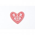 Ξύλινη καρδιά με ευχές 7,5cm 5τμχ